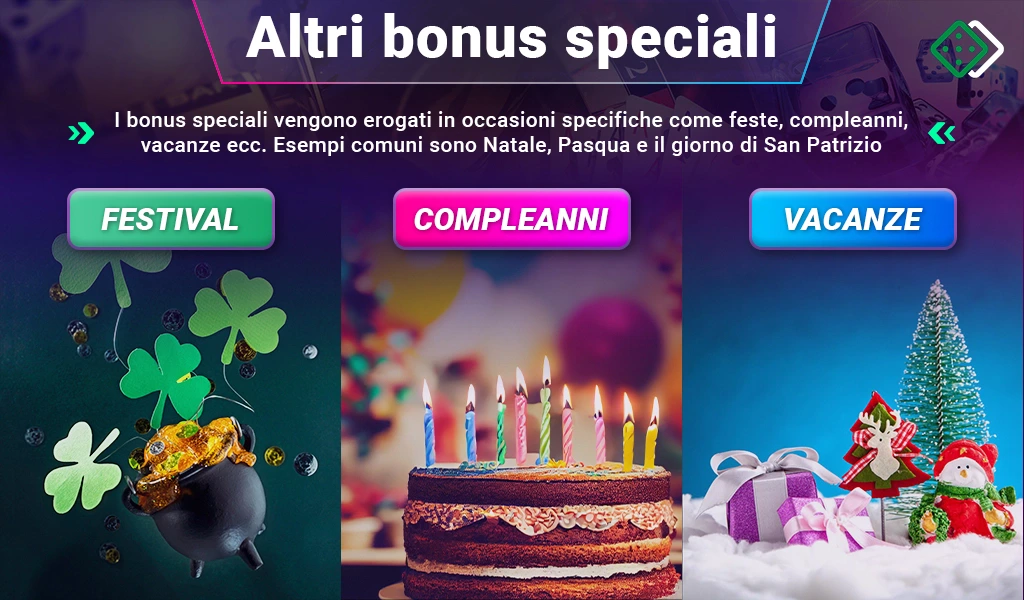 Bonus per occasioni speciali
